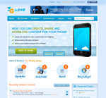 The 3gforfree.com homepage as it ran